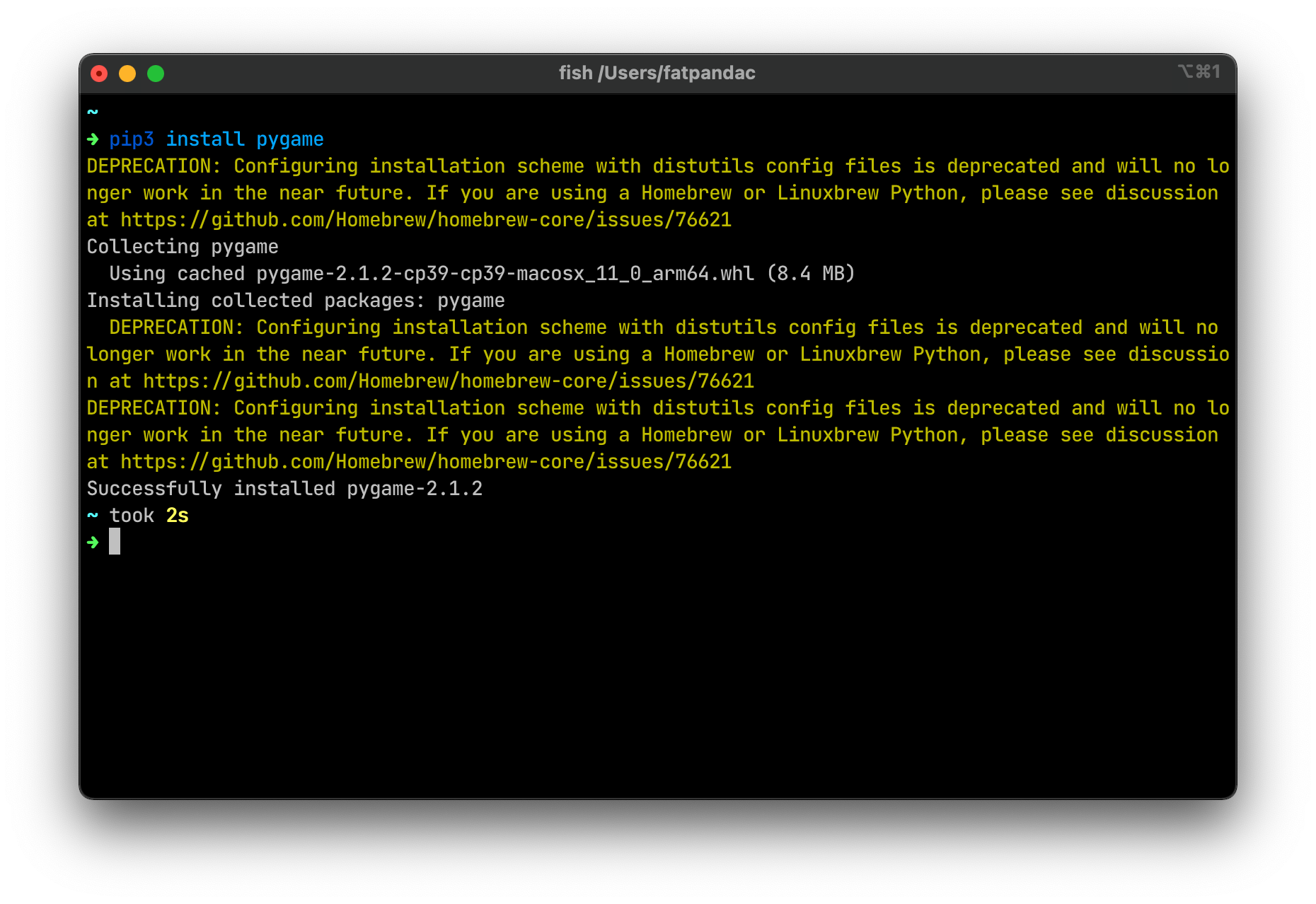 Annoying pip3 warning on brew